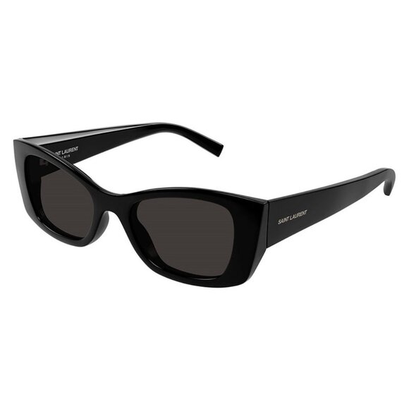 NEW SAINT LAURENT BLACK WOMEN SL593 001 BROWN SUNGLASSES SL 593 - Picture 1 of 4